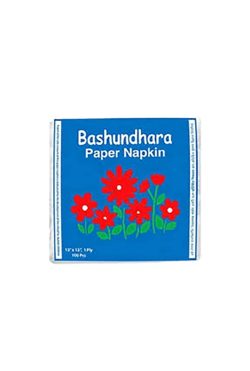 Bashundhara Paper Napkins 13" Unscented 100 pcs