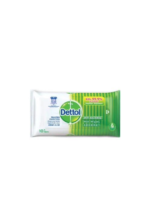 Dettol Anti Bacterial Wet Wipes 10 pcs